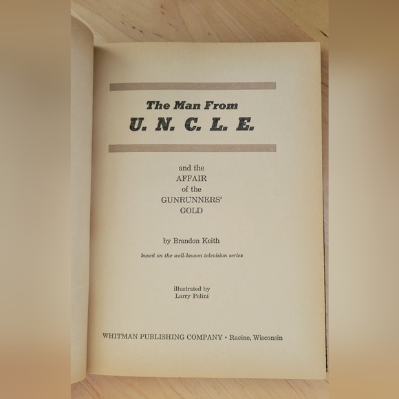 VINTAGE 1967 Man From U.N.C.L.E The Affair Of Gunrunner's Gold HC Whitman - Picture 8 of 14